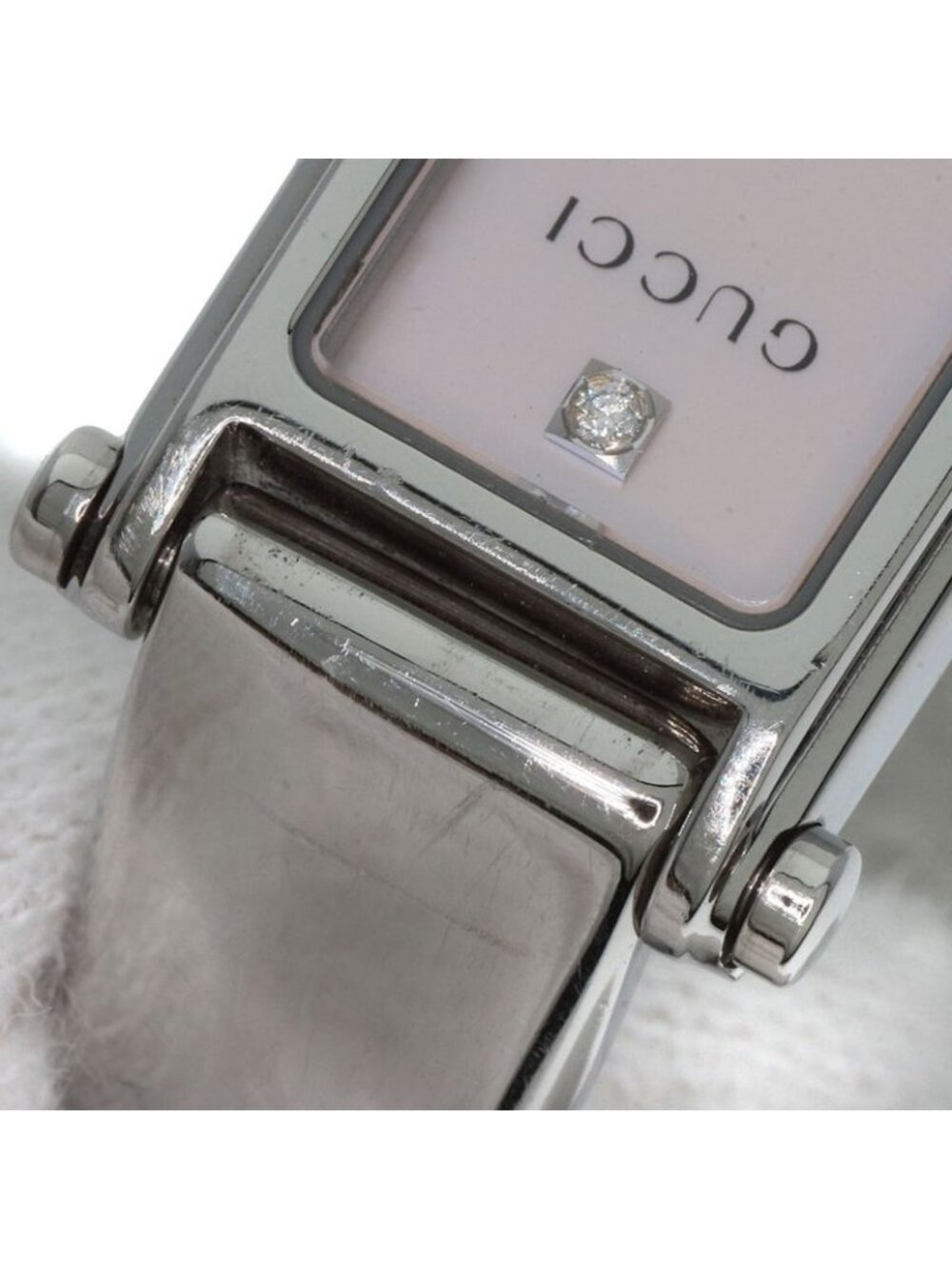 Gucci Square Face Diamond Watch SS - Picture 13 of 15